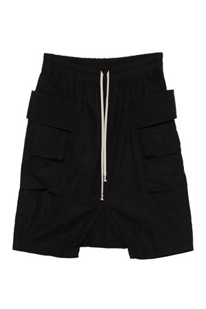 Creatch black cotton cargo shorts RICK OWENS DRKSHDW | DU01F4382CR09